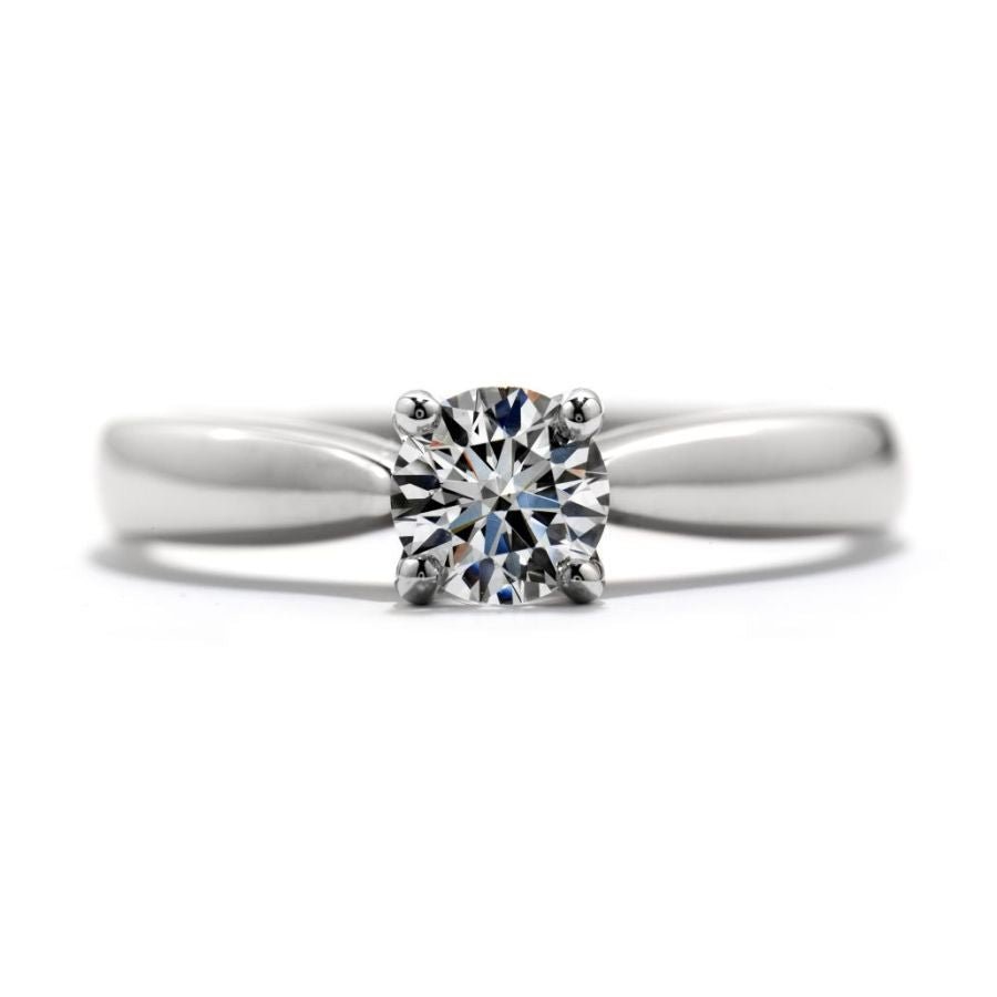 Hearts On Fire-0.26ct Pure Bridal Diamond Solitaire 18ct White Gold Ring-Dipples Jewellers