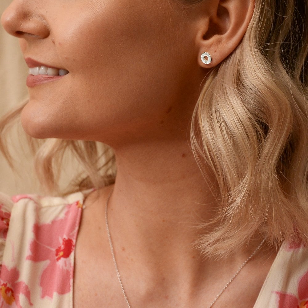 Hot Diamonds-Amulets Circle Earrings-Dipples Jewellers