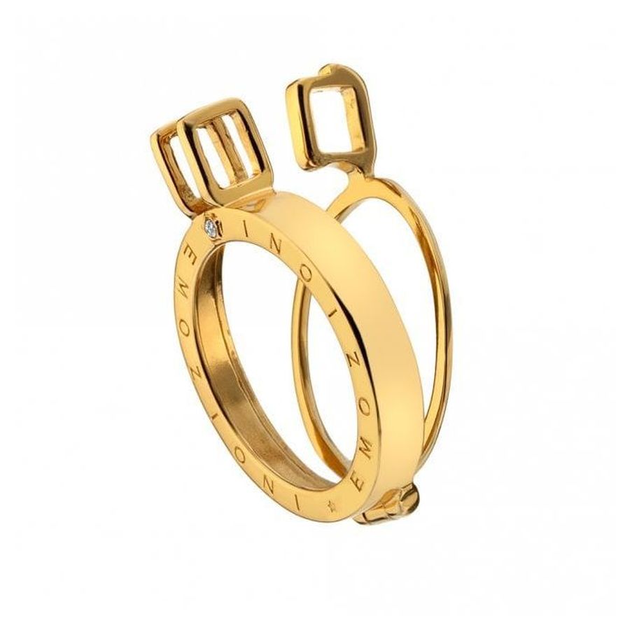 Hot Diamonds-Hot Diamonds Emozioni 33mm Gold Plated Coin Keeper-Dipples Jewellers