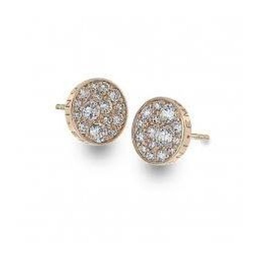Hot Diamonds-Emozioni Rose Gold Plated White Cubic Zirconia Set Stud Earrings-Dipples Jewellers