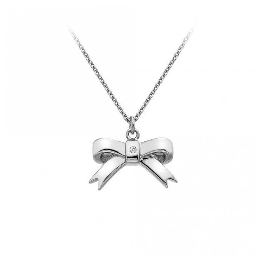 Hot Diamonds-HD Silver Ribbon Pendant + Chain-Dipples Jewellers
