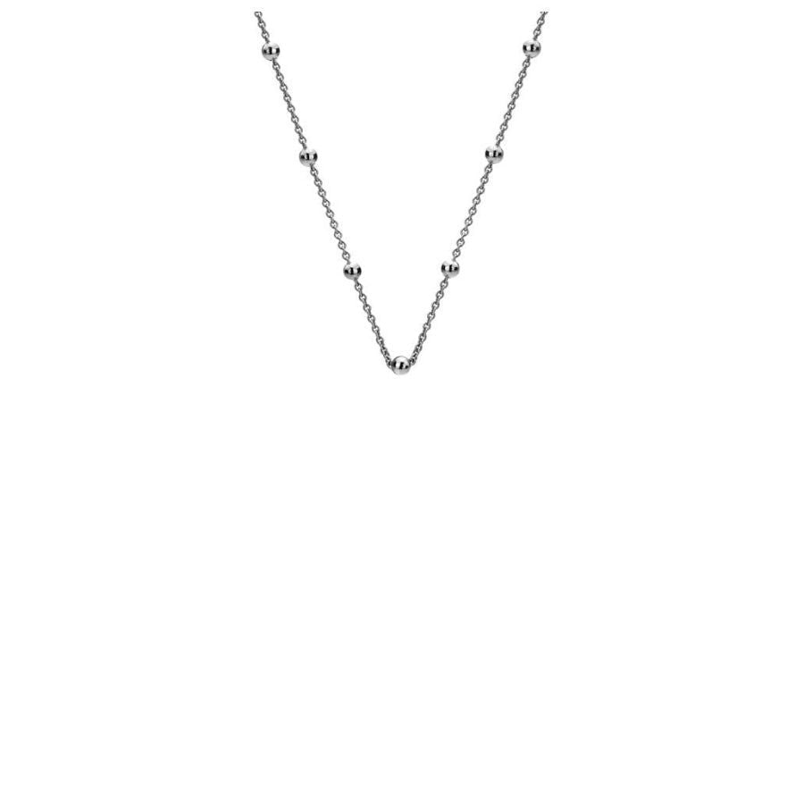 Hot Diamonds-Intermittent Bead link silver chain.-Dipples Jewellers