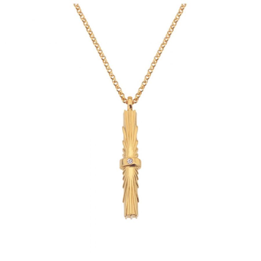 Hot Diamonds-Jac Jossa Hope Vertical Bar Pendant & Chain-Dipples Jewellers