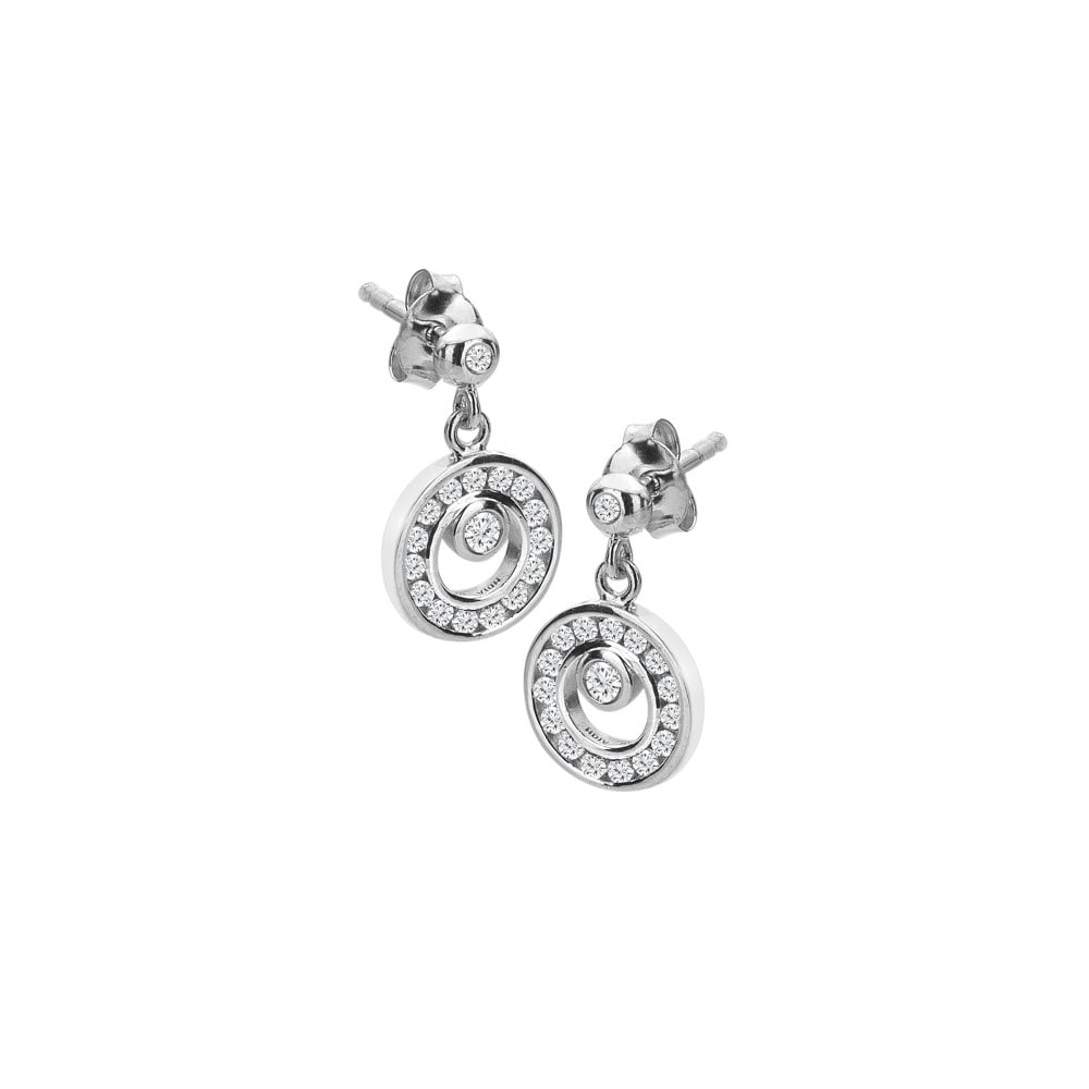 Hot Diamonds-Orbit Drop Earrings-Dipples Jewellers