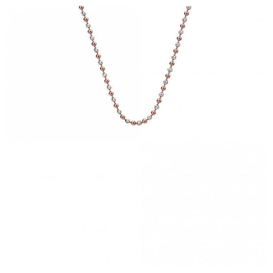 Hot Diamonds-Sil&Rgp Bead Chn 18'-Dipples Jewellers