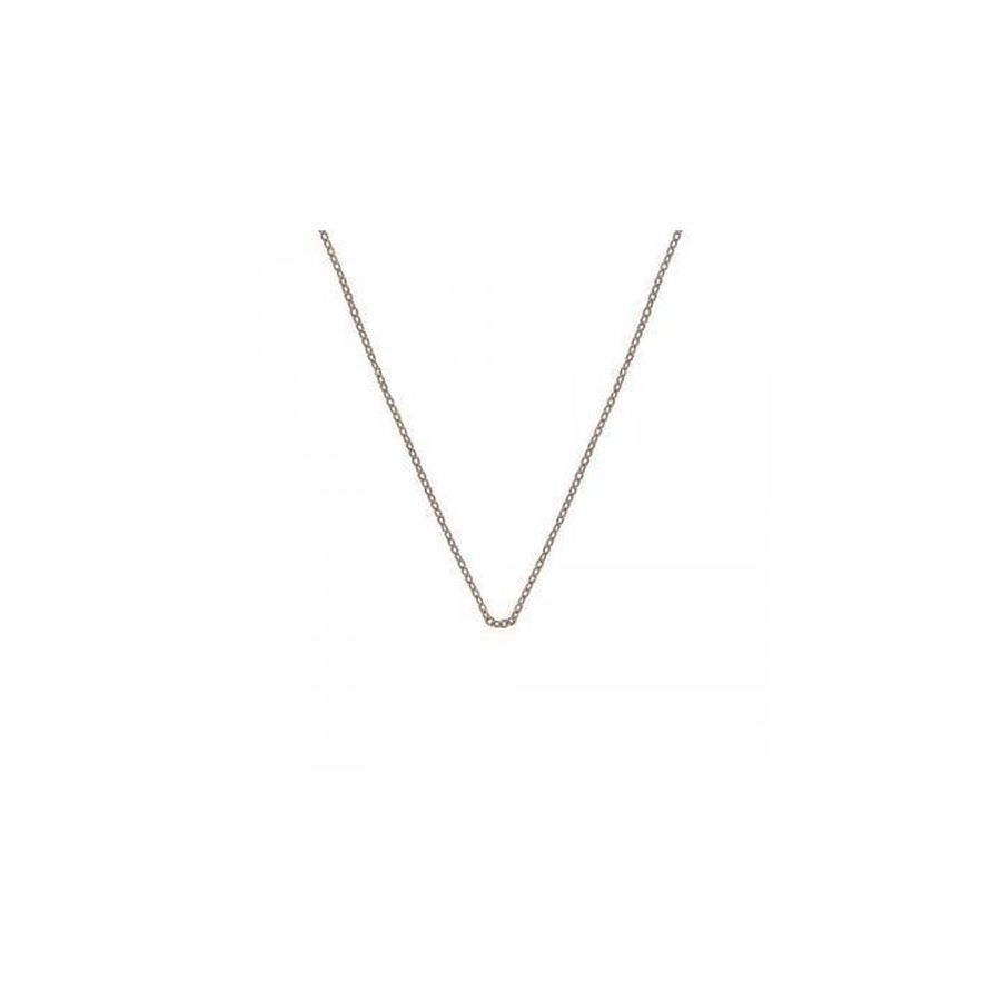 Hot Diamonds-Silver Rose Gold Plated 16-18' Belcher Link Chain-Dipples Jewellers