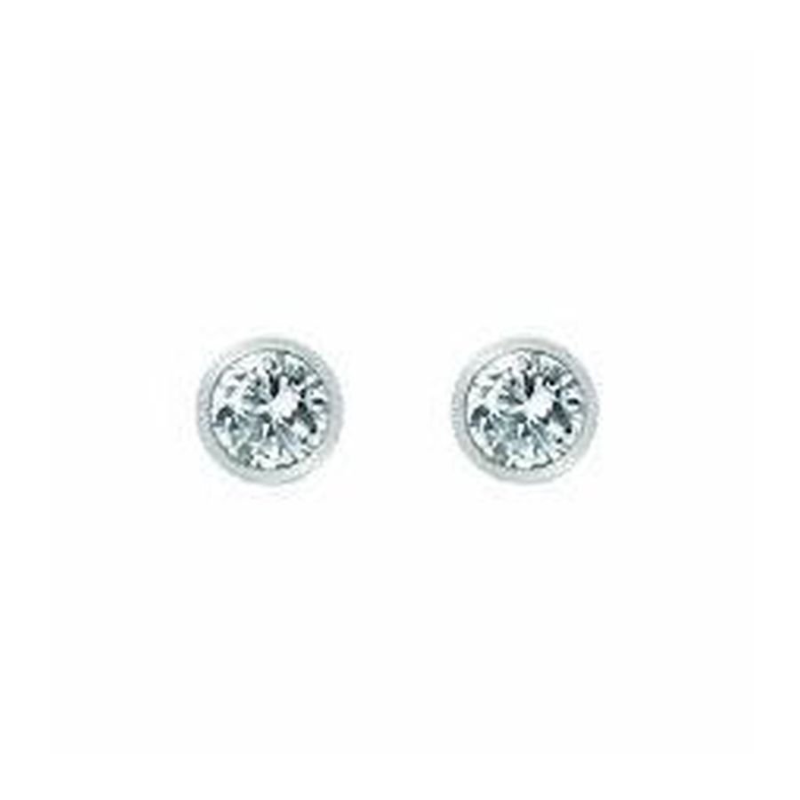 Hot Diamonds-Silver Tender White Topaz Earrings-Dipples Jewellers
