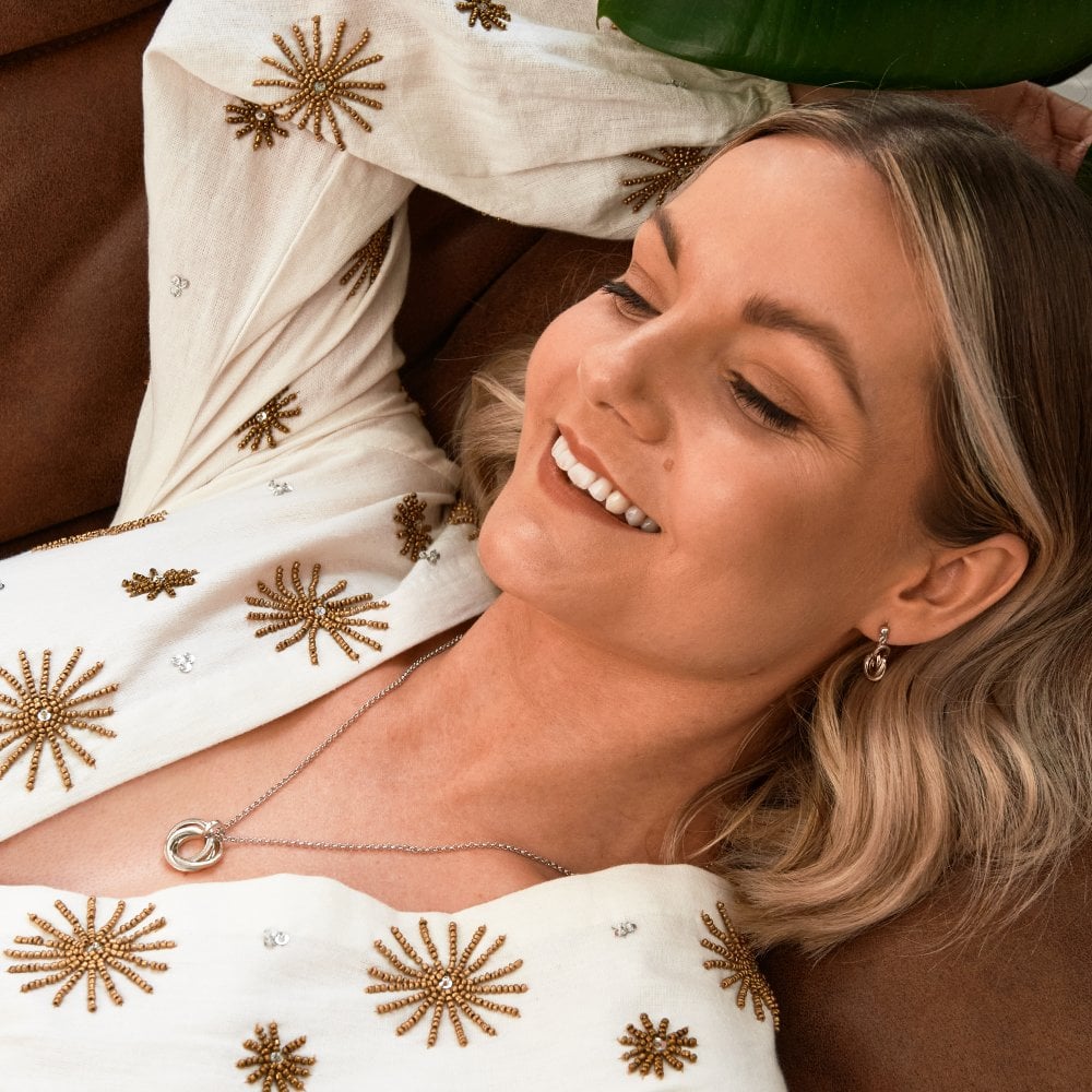 Hot Diamonds-Trio Pendant and Earring Set-Dipples Jewellers