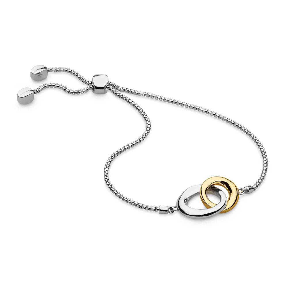 Kit Heath-Bevel Cirque Link Golden Toggle Bracelet-Dipples Jewellers