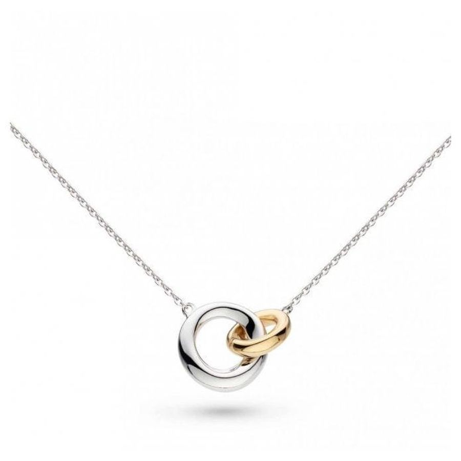 Kit Heath-KH Silv&YGP Bevel Cirque Happiness Ncklce-Dipples Jewellers