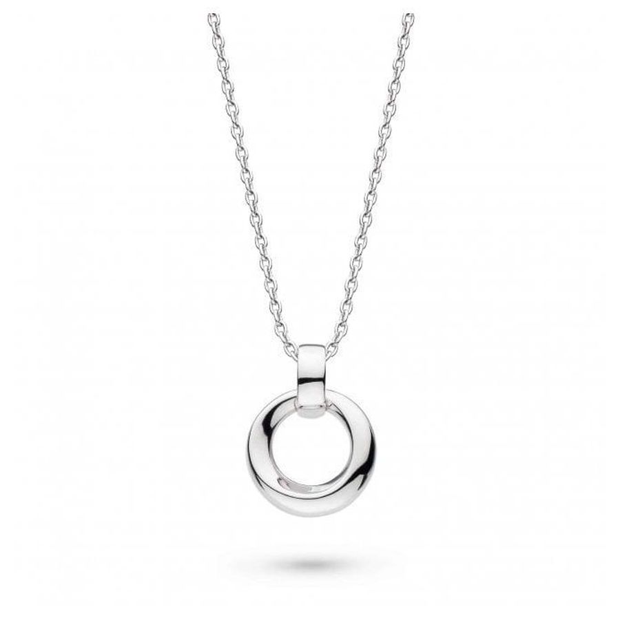 Kit Heath-KH Silver Bevel Cirque Ncklce-Dipples Jewellers