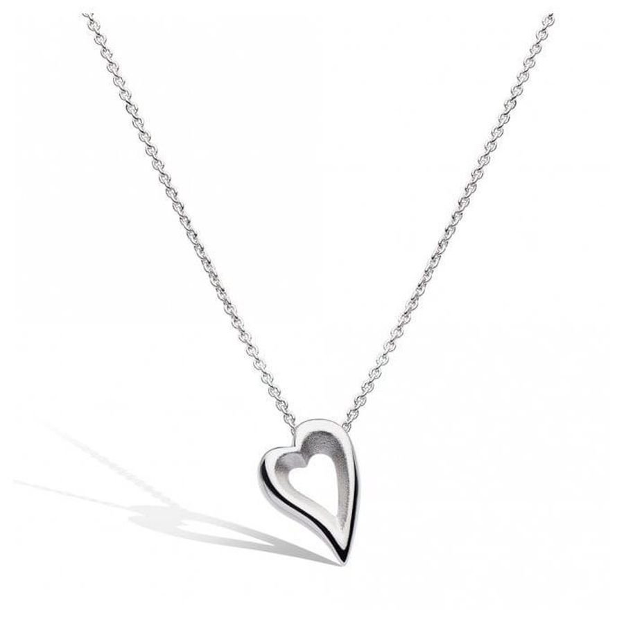 Kit Heath-KH Silver Desire Love Story Heart Ncklce-Dipples Jewellers