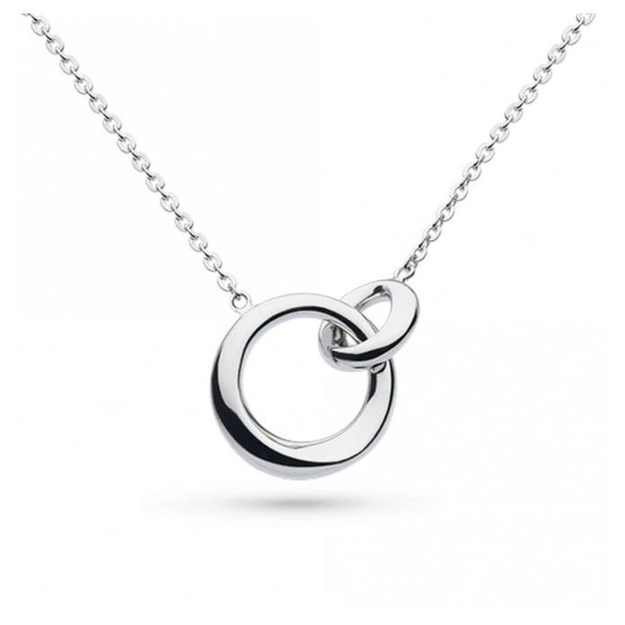 Kit Heath-Silver Bevel Cirque Link Necklace-Dipples Jewellers