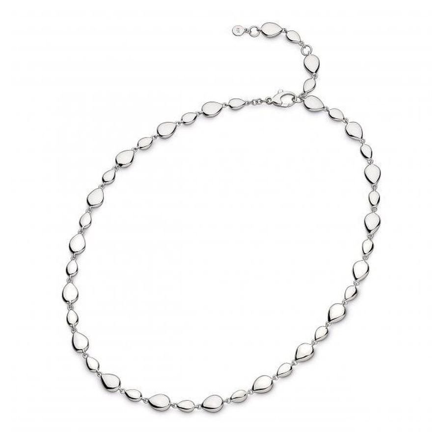 Kit Heath-Silver Coast Pebble Linking Pebbles Necklace-Dipples Jewellers