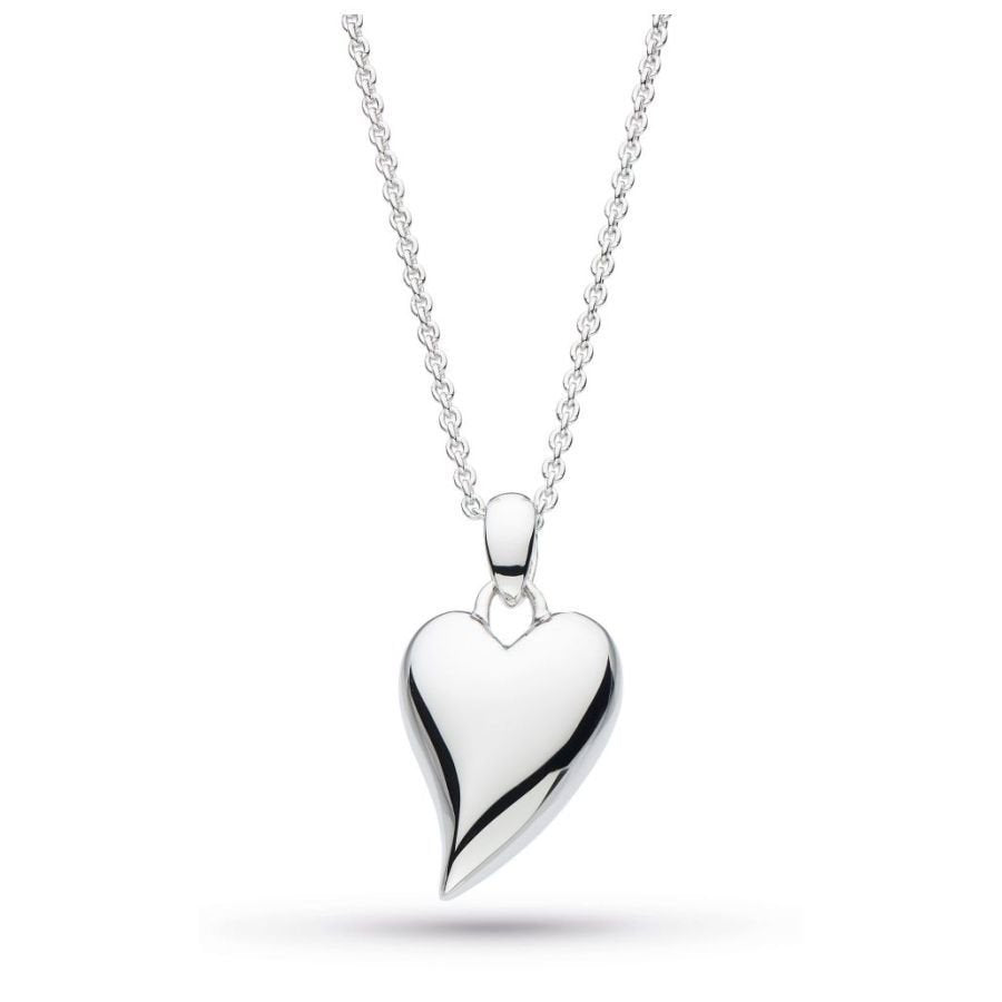 Kit Heath-Silver Desire Cherish Midi Heart Necklace-Dipples Jewellers