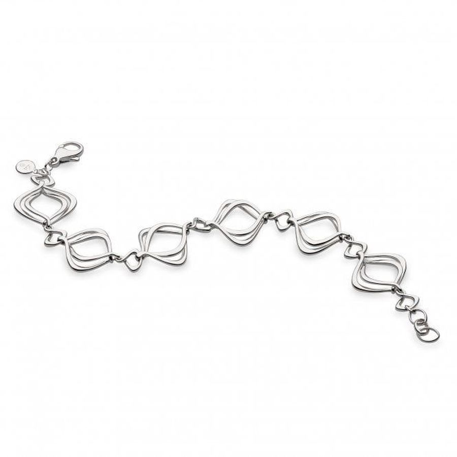 Kit Heath-Silver Entwine Alicia Rose Bracelet-Dipples Jewellers