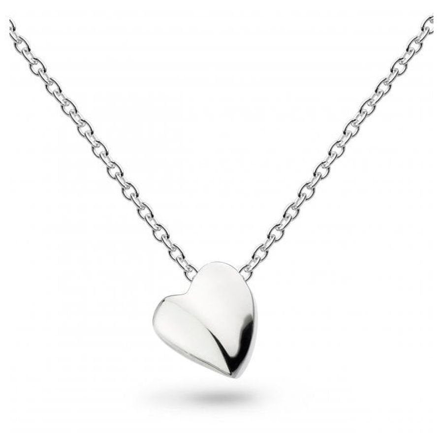 Kit Heath-Silver Miniature Sweet Heart Necklace-Dipples Jewellers