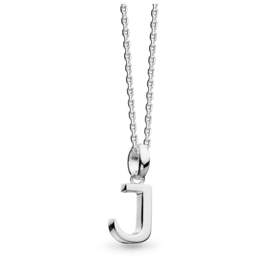 Kit Heath-Silver Signature Capital J Necklace-Dipples Jewellers