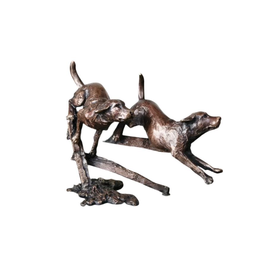 Richard Cooper-Two Labradors Running-Dipples Jewellers
