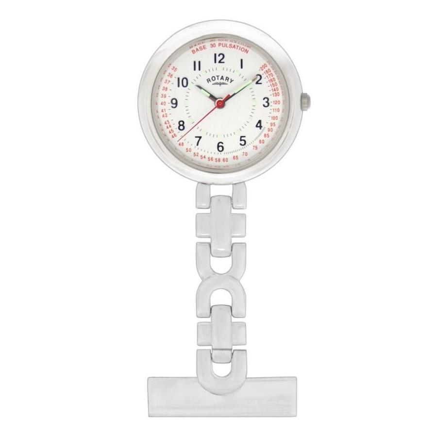 Rotary-Stainless Steel Quartz Nurse's Fob Watch-Dipples Jewellers