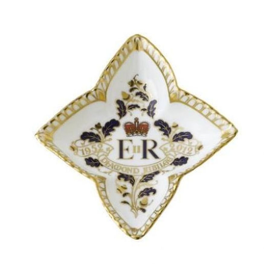 Royal Crown Derby-Royal Crown Derby Queen's Diamond Jubilee Tray-Dipples Jewellers