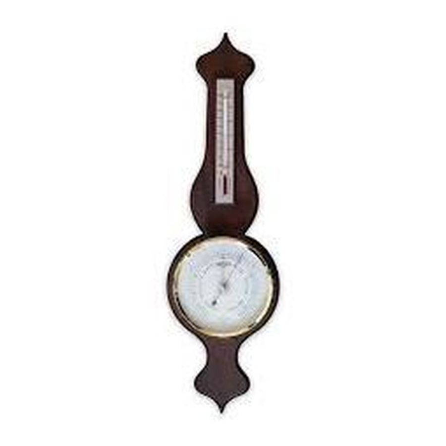 Russell Scientific Instruments-Banjo Dark Wood Barometer-Dipples Jewellers