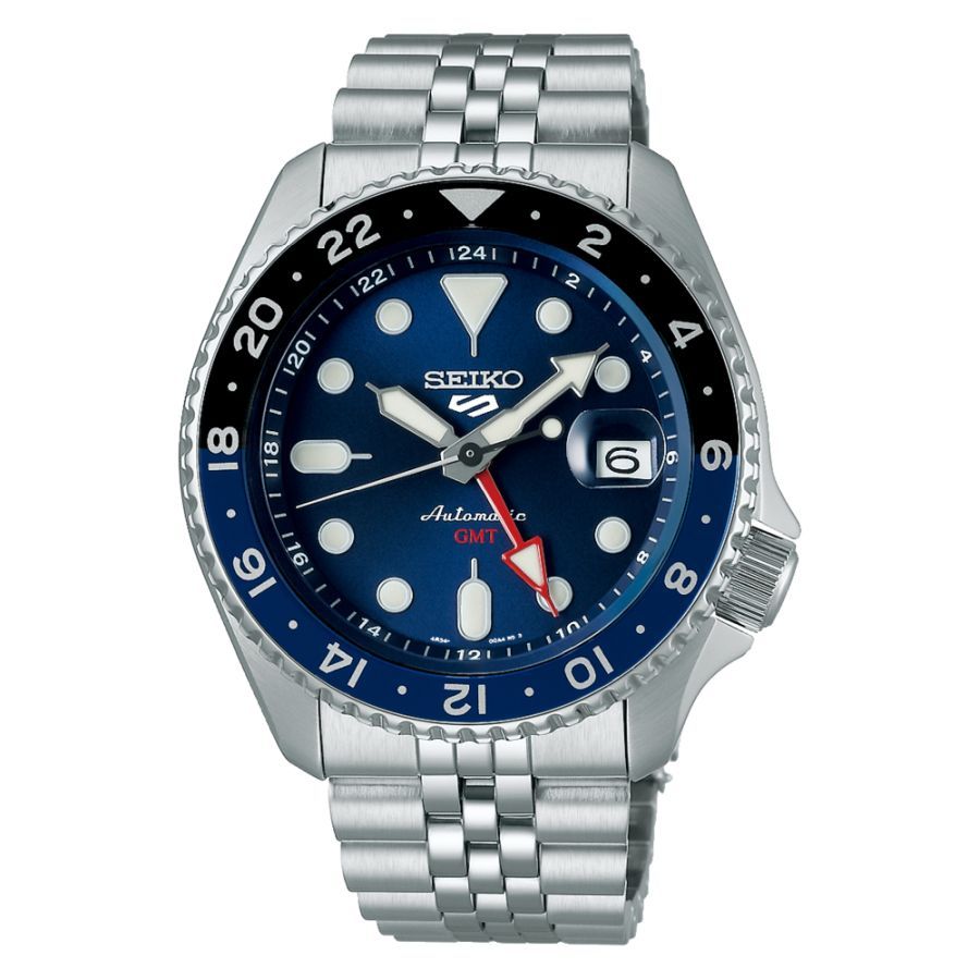 Seiko-Seiko 5 'Blueberry' GMT-Dipples Jewellers