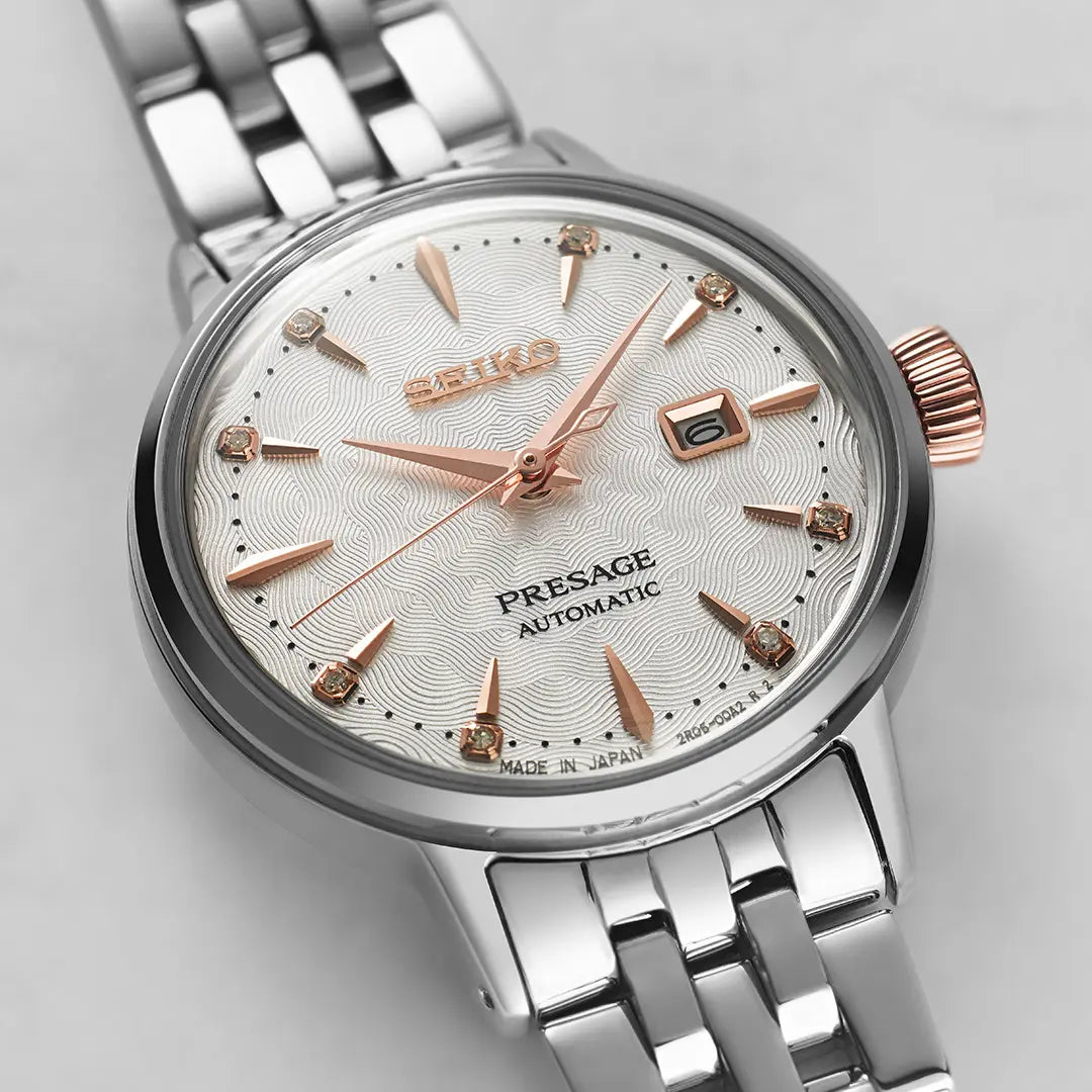 Seiko-Presage 'Clover Club' Diamond-Dipples Jewellers
