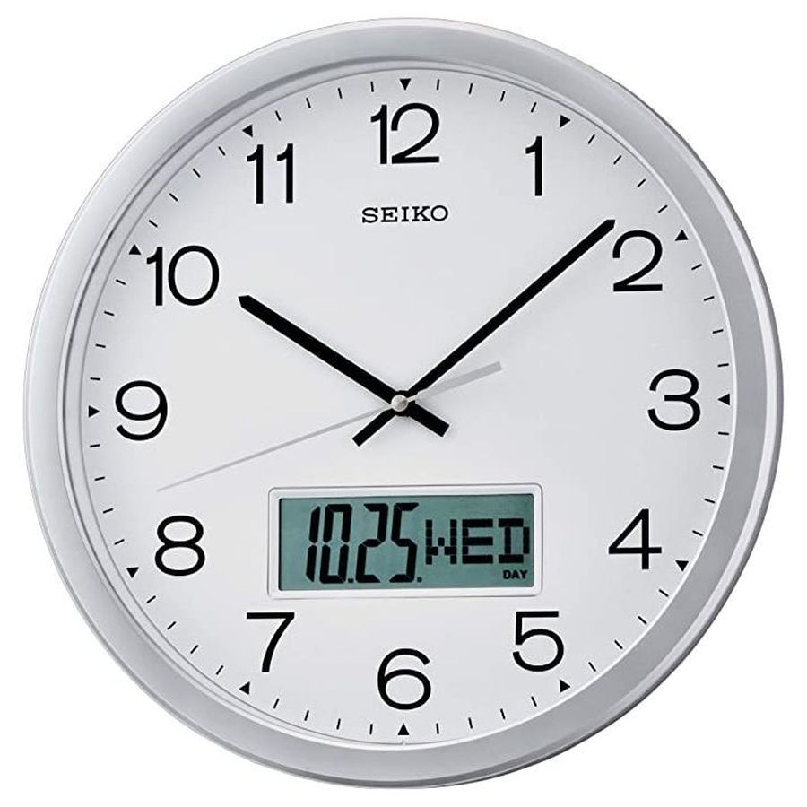 Seiko-Wall Clock with Digital Display-Dipples Jewellers