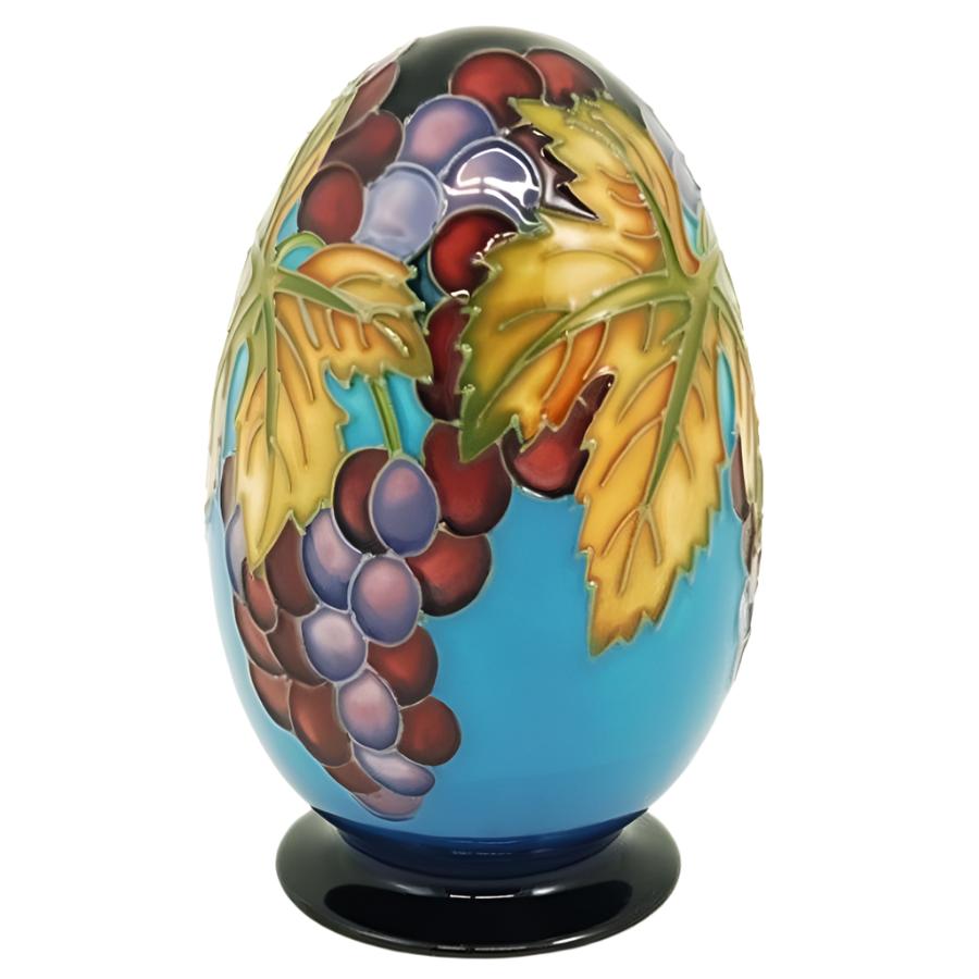 W Moorcroft-Egg - Autumn Grapes-Dipples Jewellers