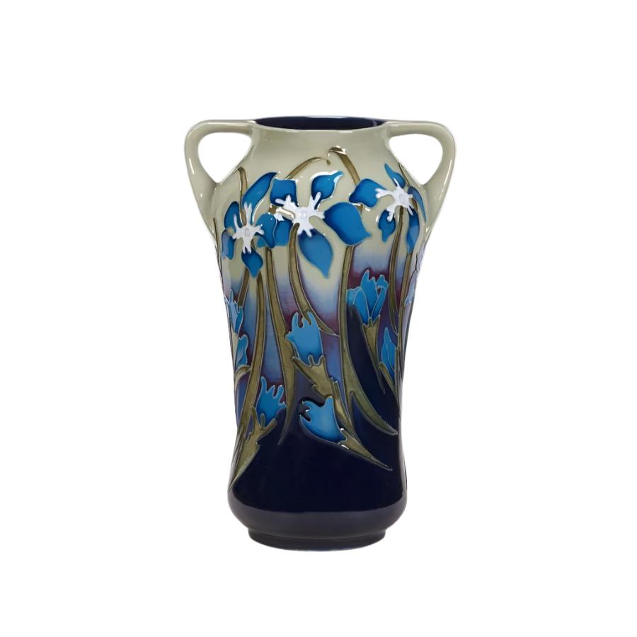 W Moorcroft-Limited Edition Gentian Vase-Dipples Jewellers