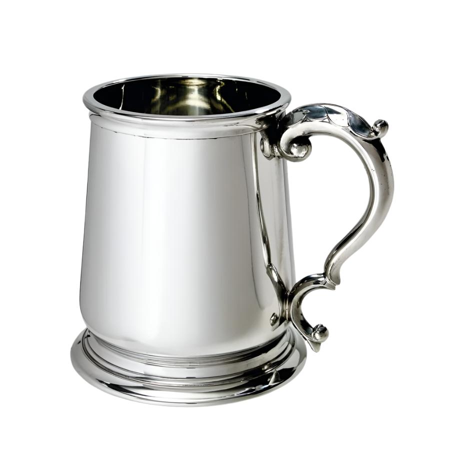 Wentworth-Pewter 1pt George III Tankard-Dipples Jewellers