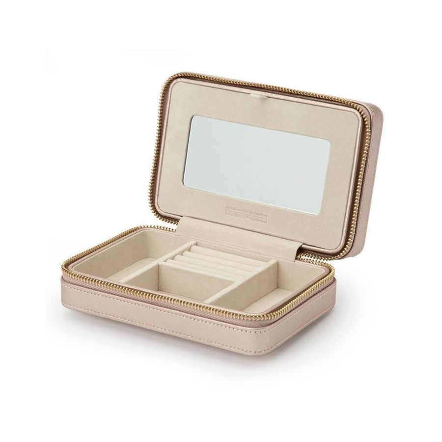 Wolf Designs Ltd-Palermo Rose Gold Zip Case-Dipples Jewellers