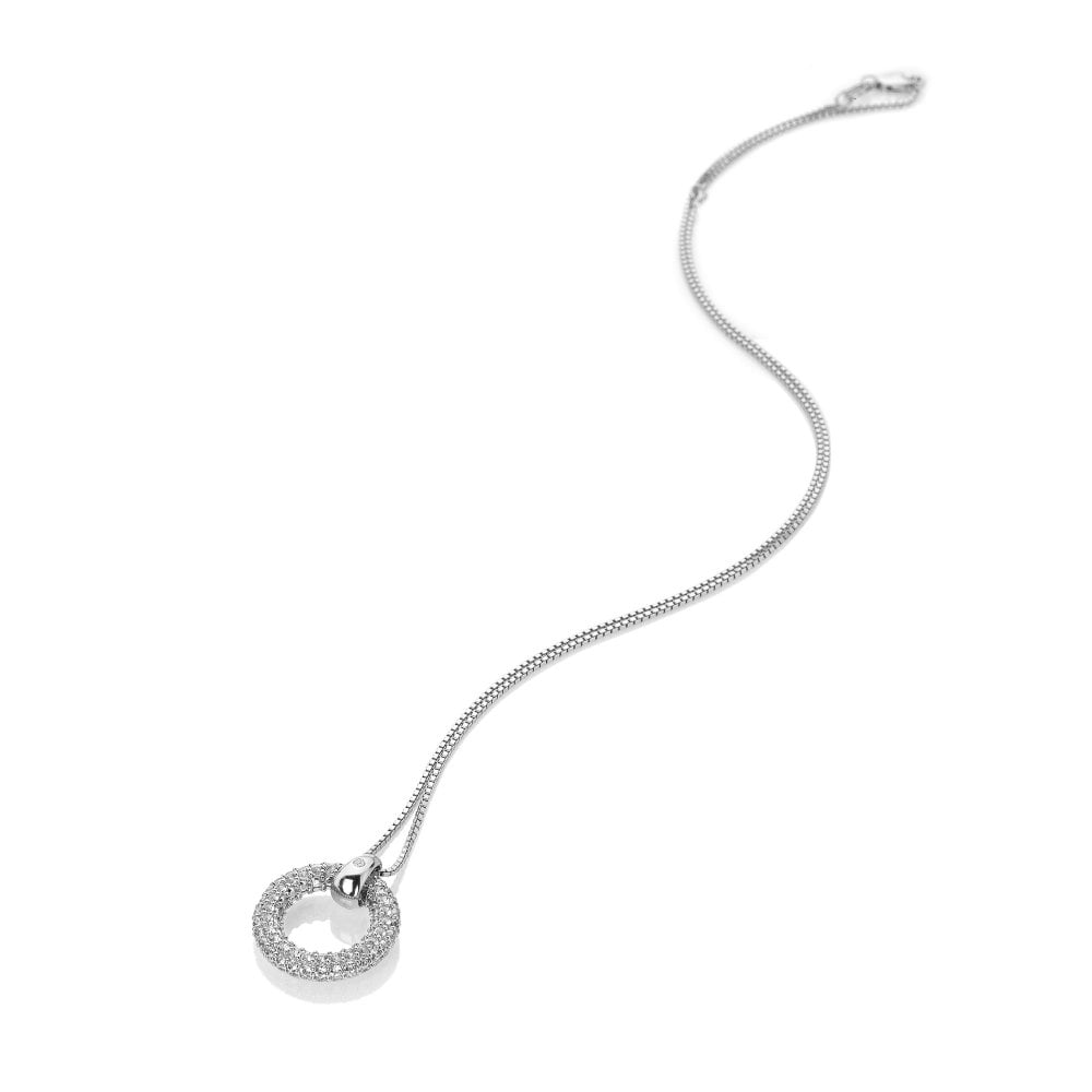 HD Silver Forever White Topaz Pendant + Chain