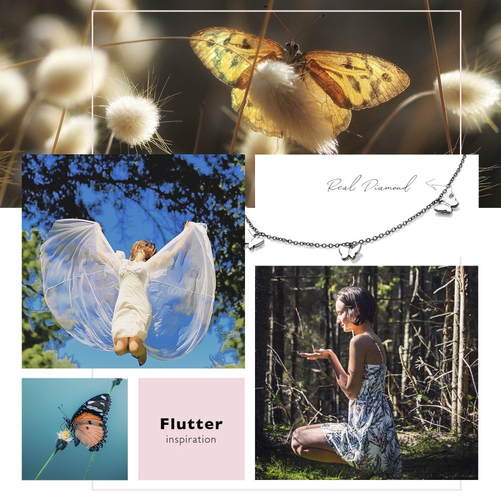 Hot Diamonds Flutter Necklace