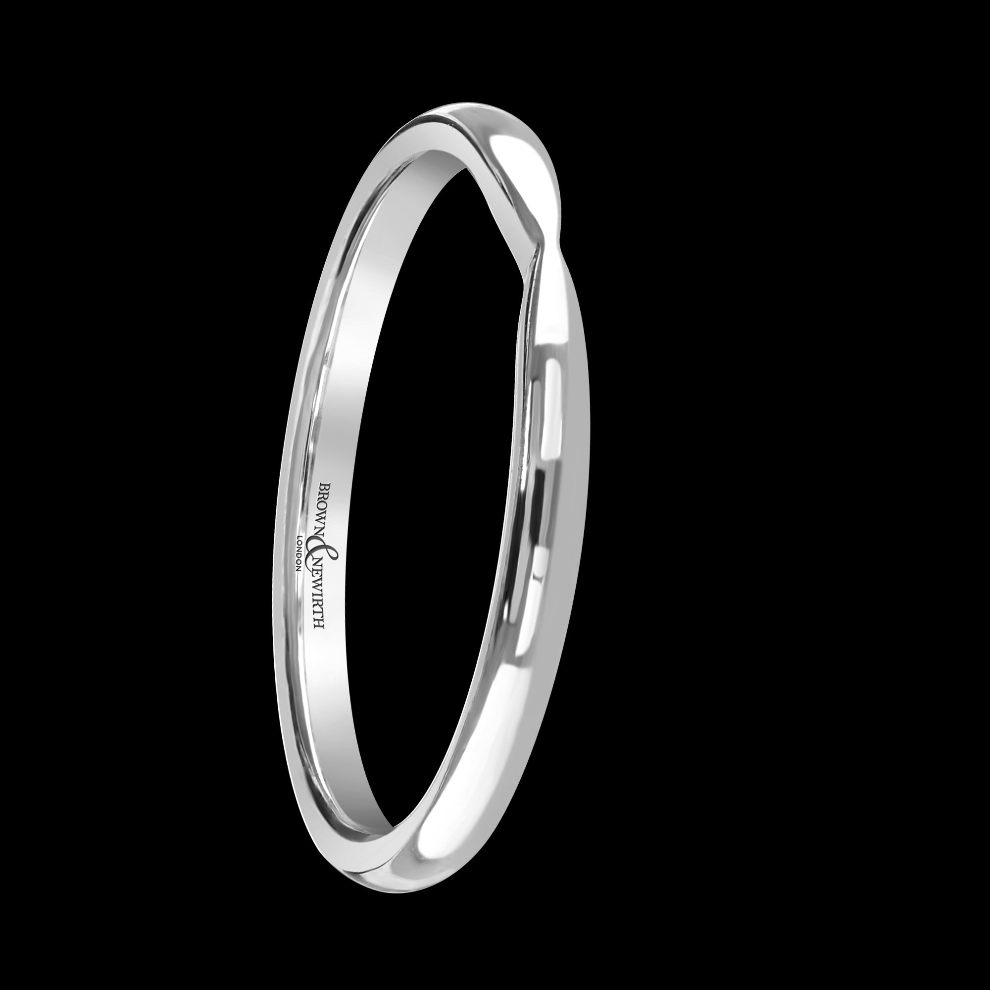 Platinum 2.5mm Lightweight Court Wedding Band