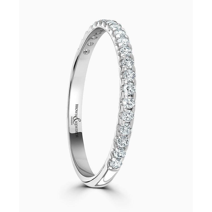 Plat clw set rbc dia 1/2 et style wedd ring