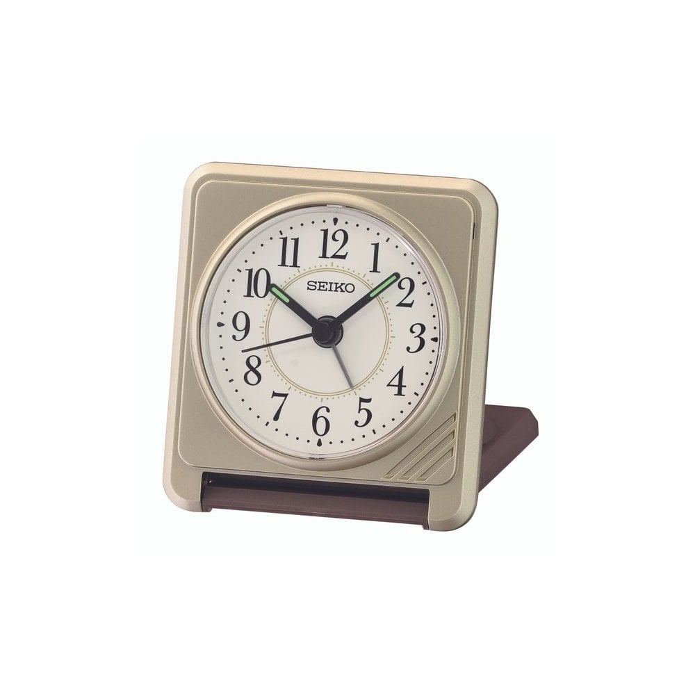 Silver Travel Alarm Clock