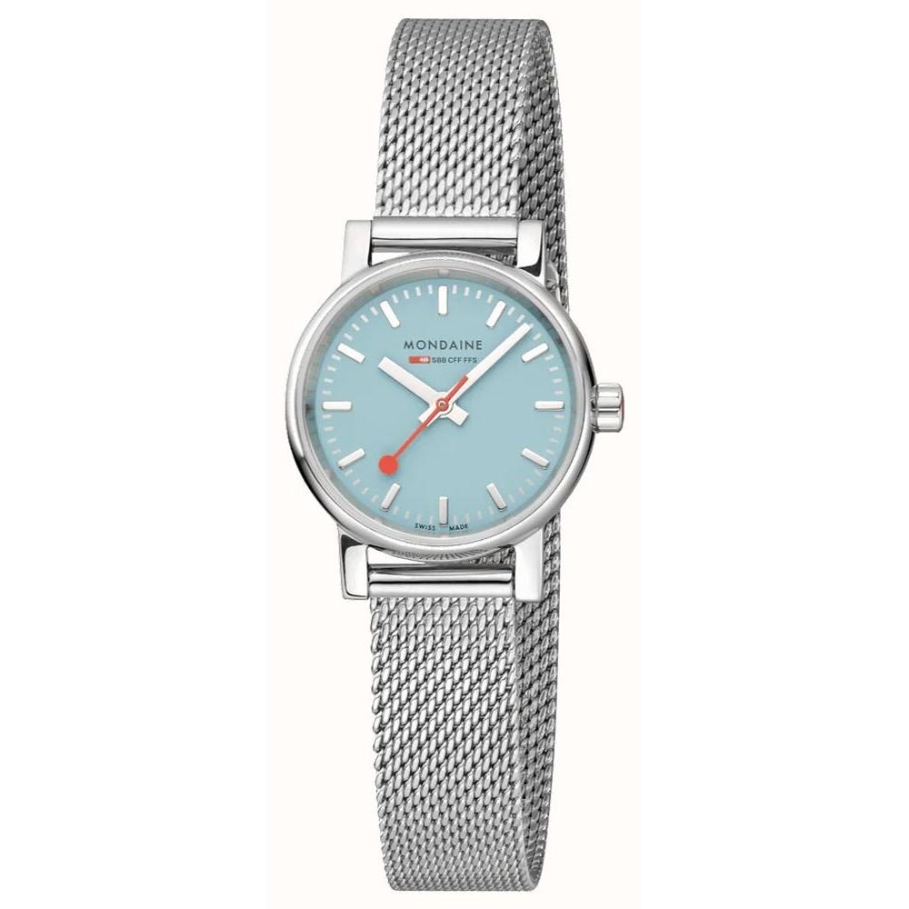 evo2 Stainless Steel 26mm Blue Dial Mesh Bracelet Quartz Watch