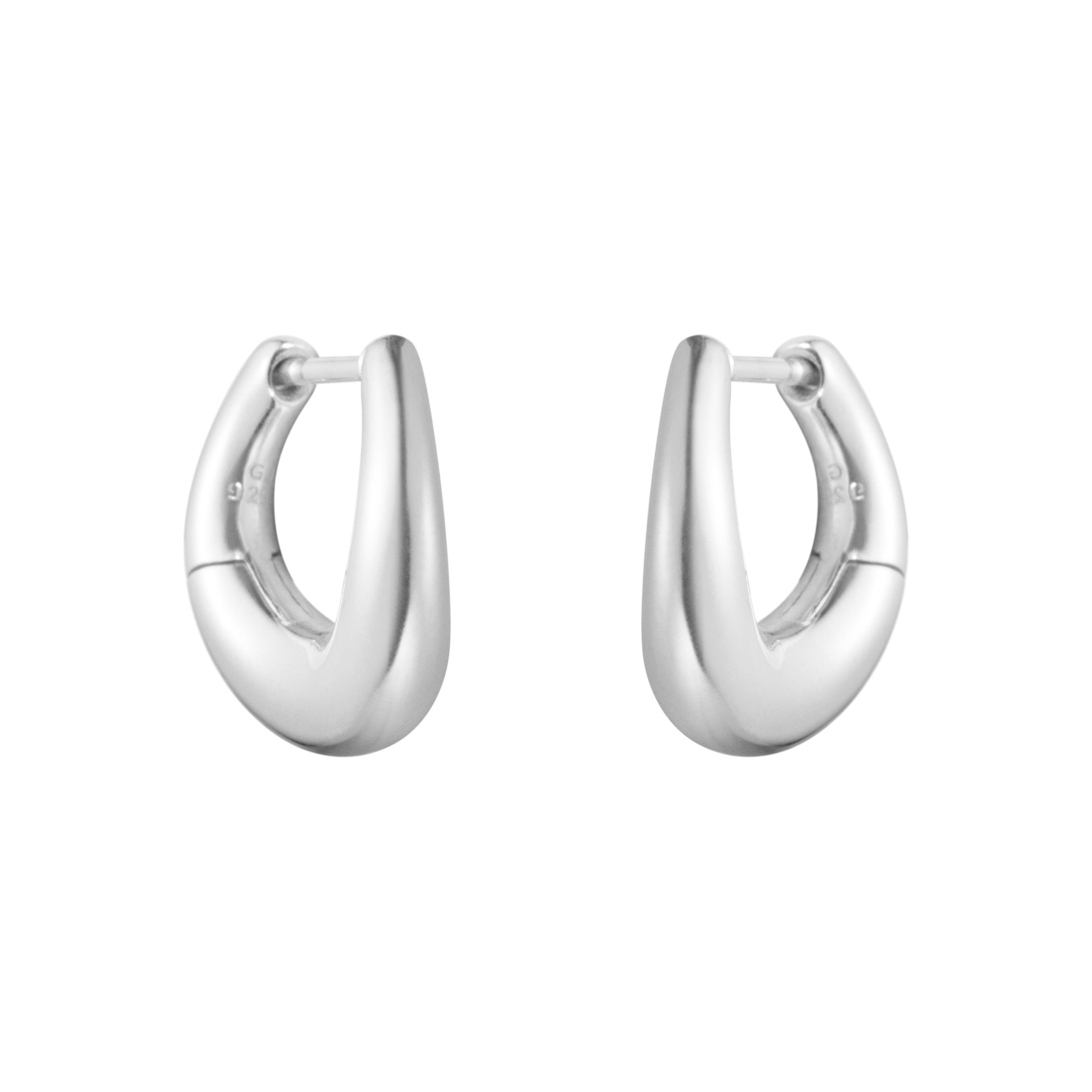 Silver Offspring Small Earhoops