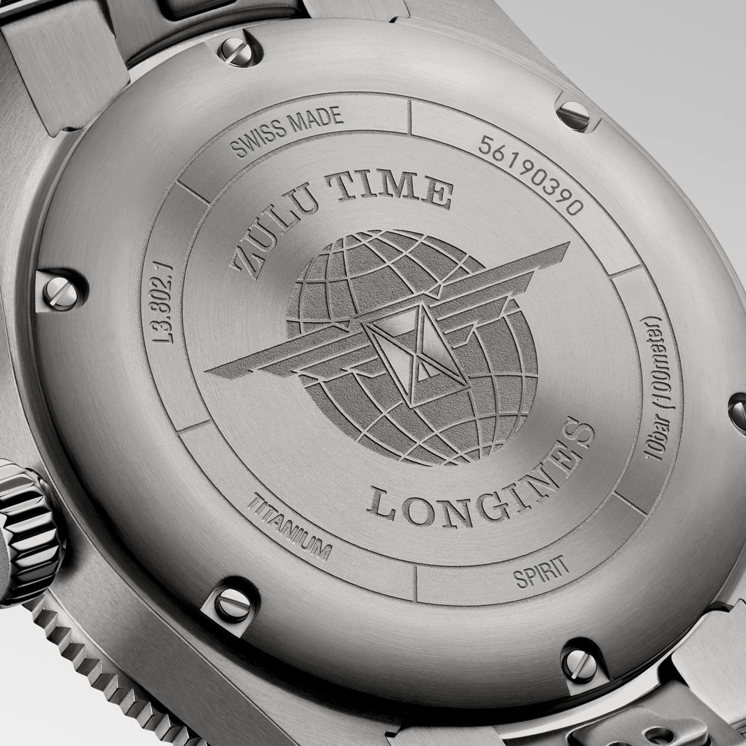 Spirit Zulu Time GMT titnm blk arab dial blk+gry bzl blt auto wtch