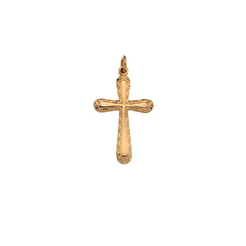 9ct Yellow Gold Cross Pendant