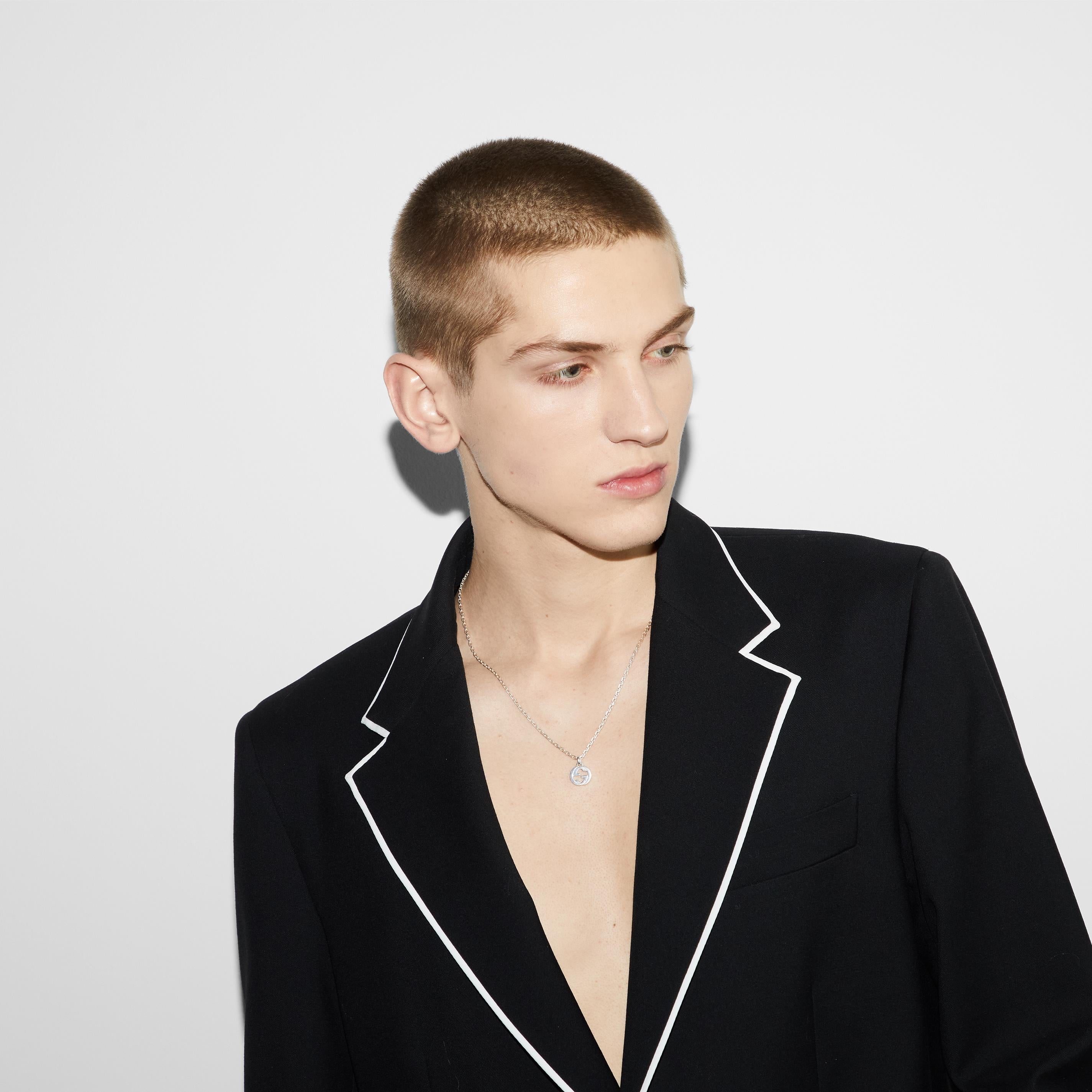 INTERLOCKING CHAIN NECKLACE - STERLING SILVER