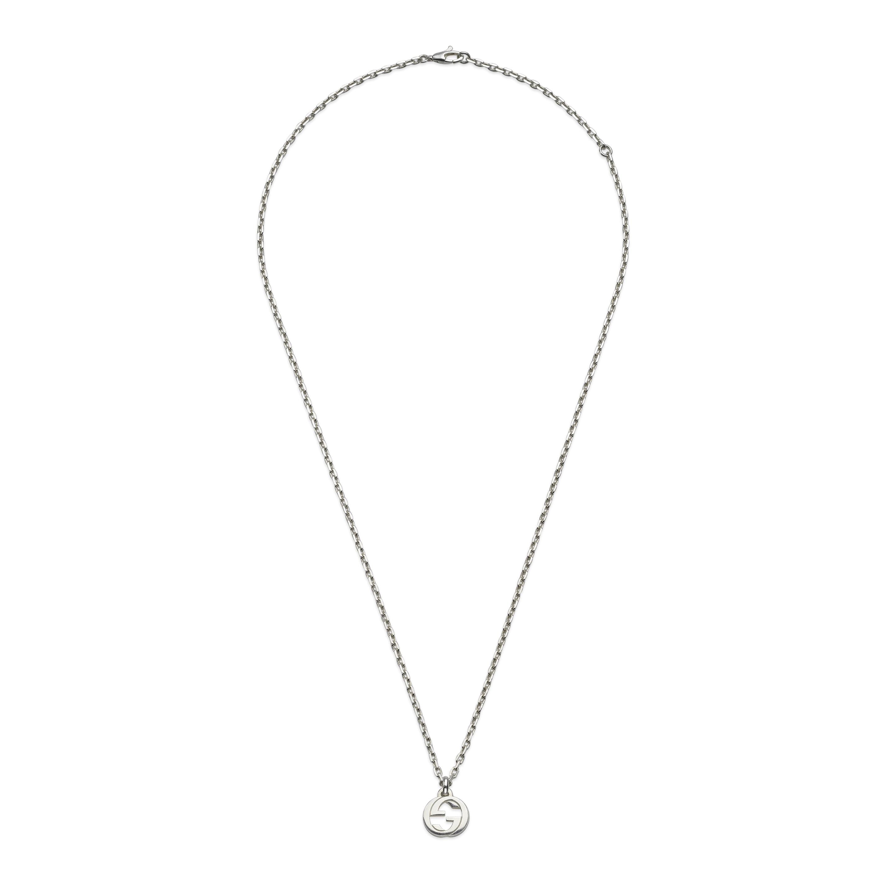 INTERLOCKING CHAIN NECKLACE - STERLING SILVER