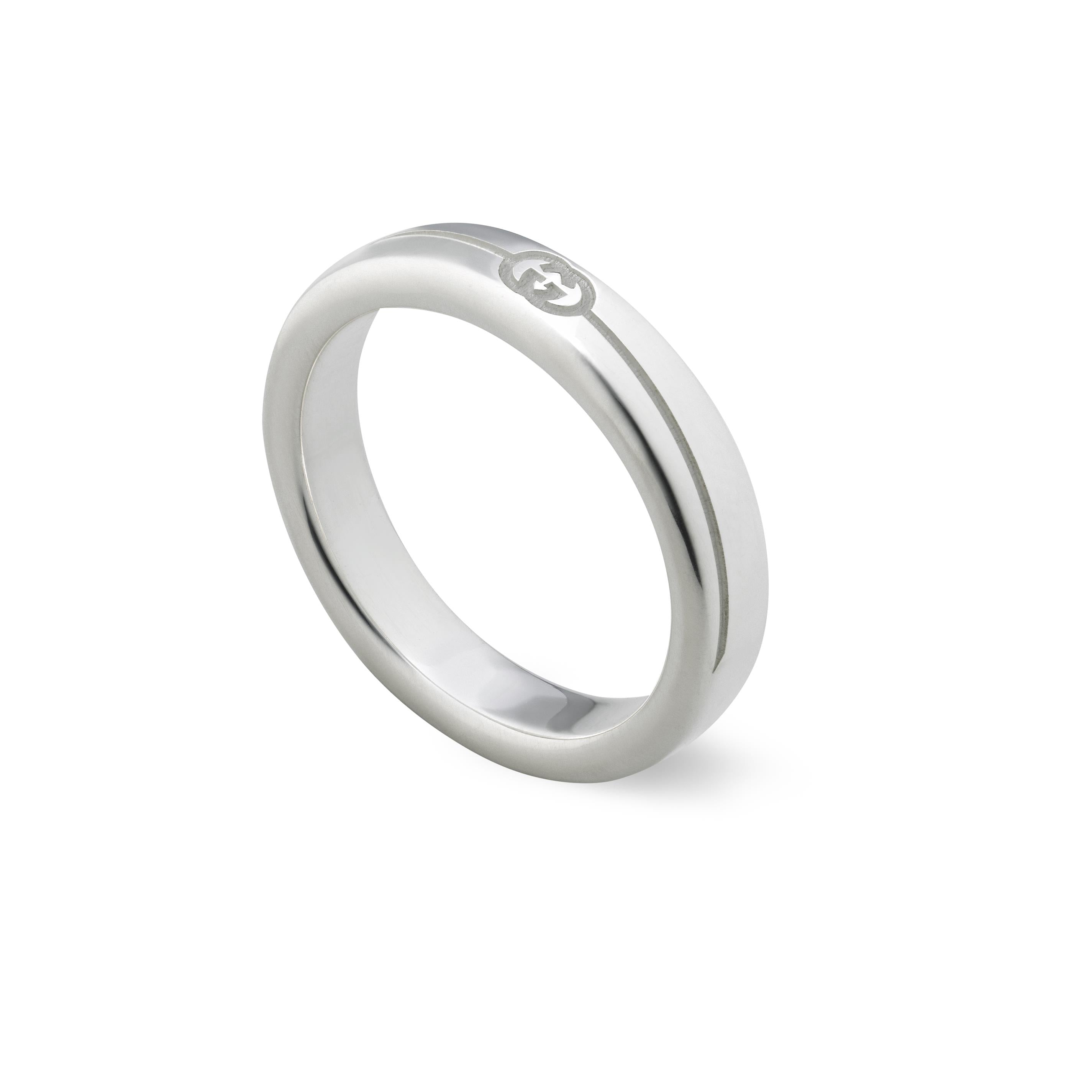 DIAGONAL INTERLOCKING G THIN RING