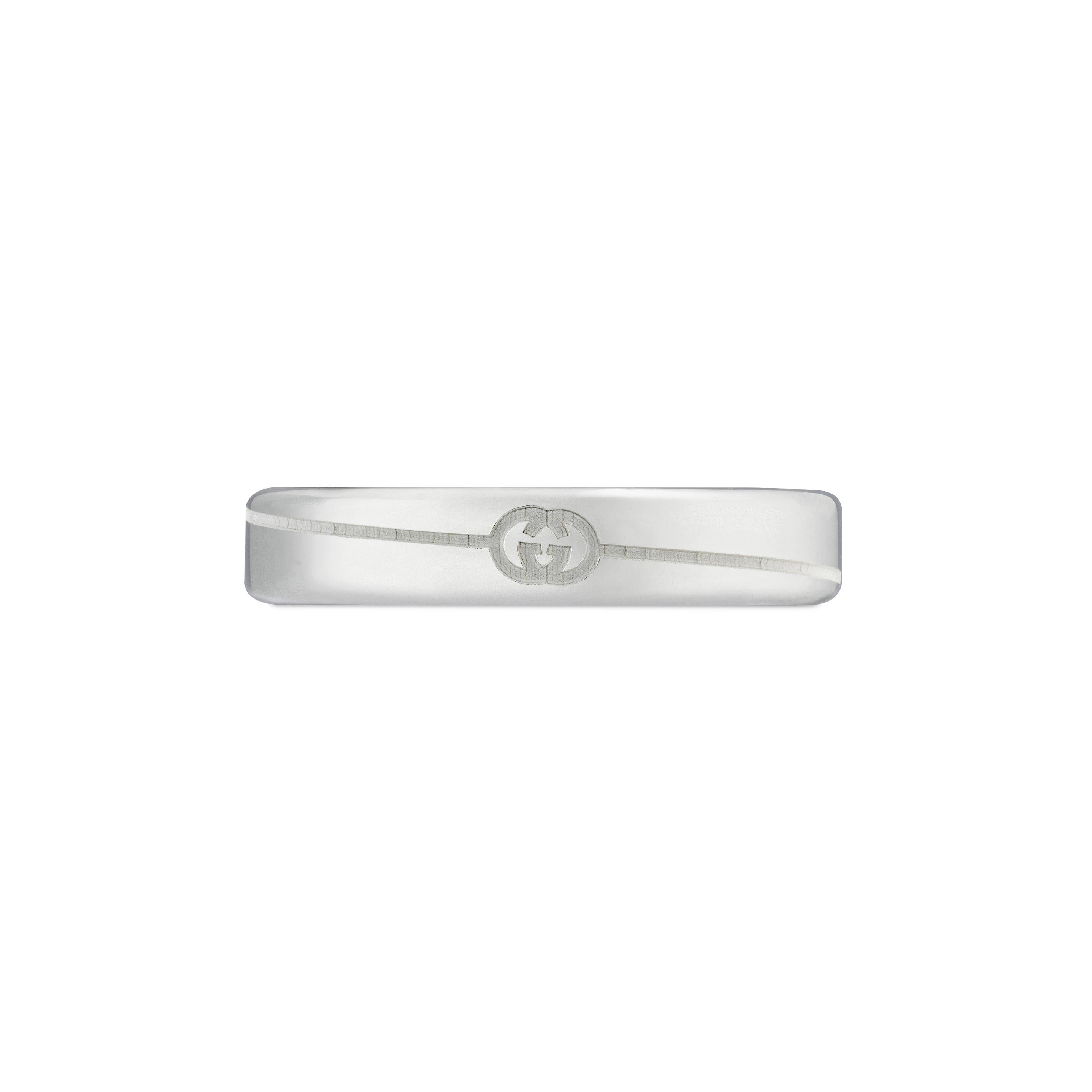 DIAGONAL INTERLOCKING G THIN RING