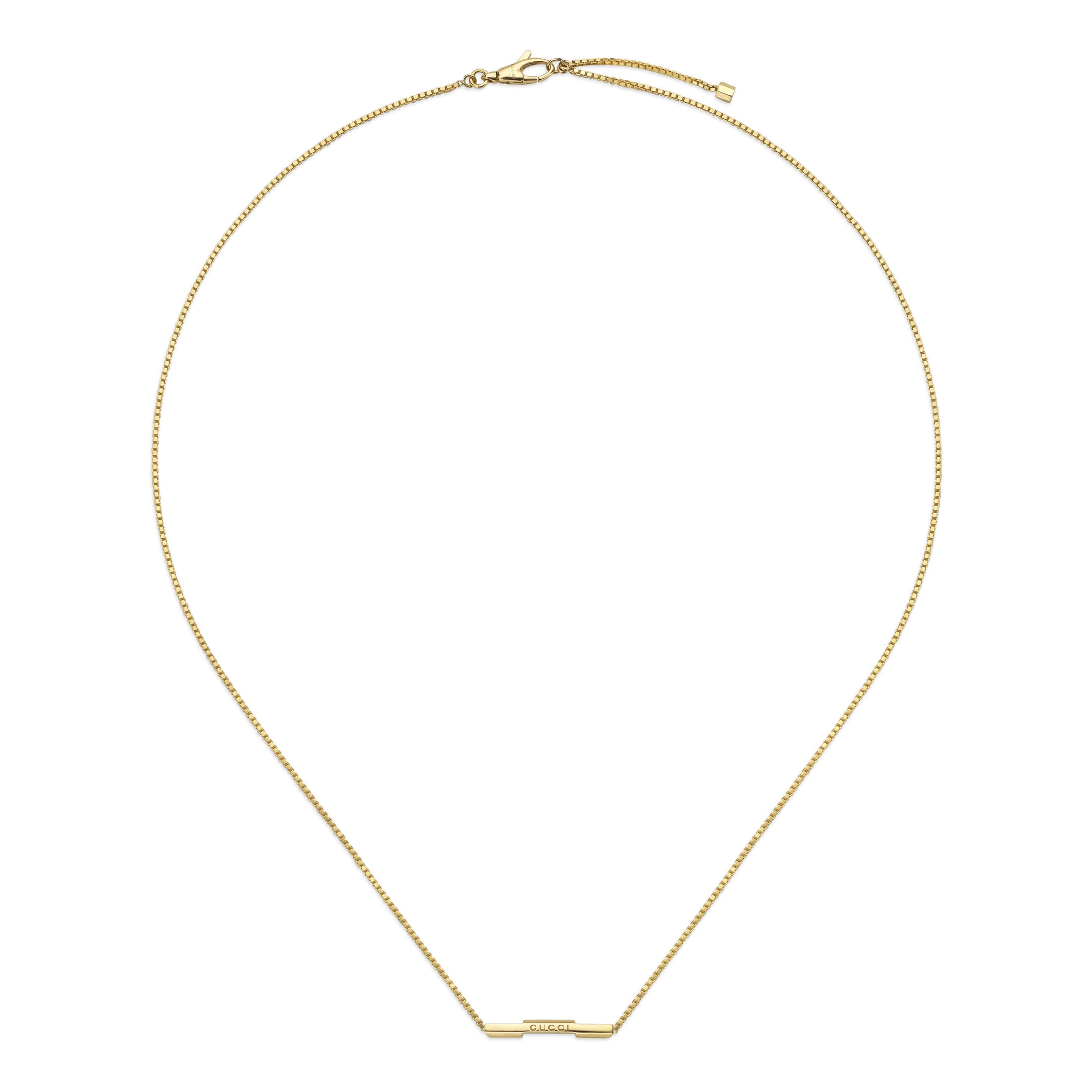LINK TO LOVE NECKLACE WITH 'GUCCI' BAR
