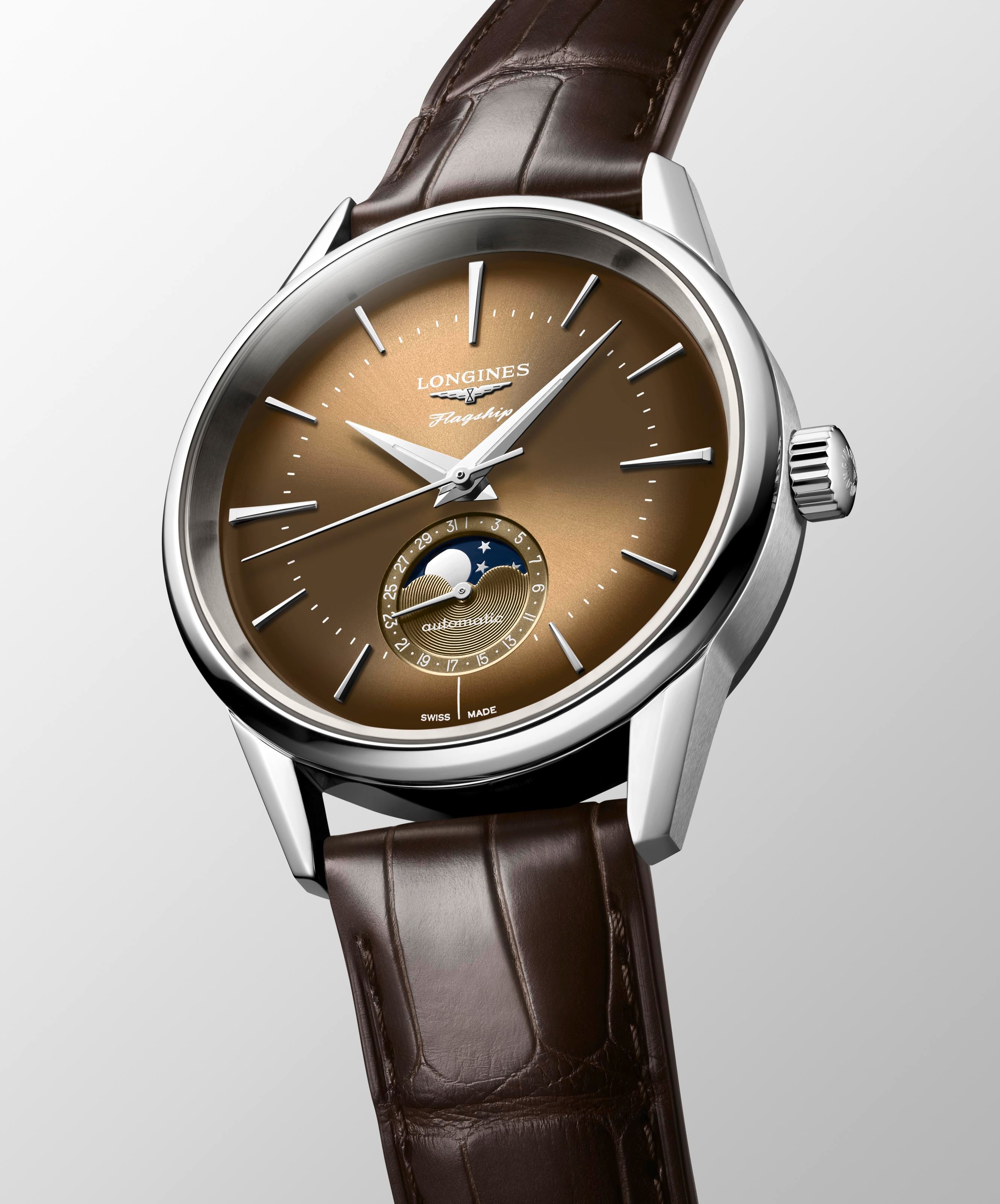 SS Flagship Heritage Bronze Moonphase strap