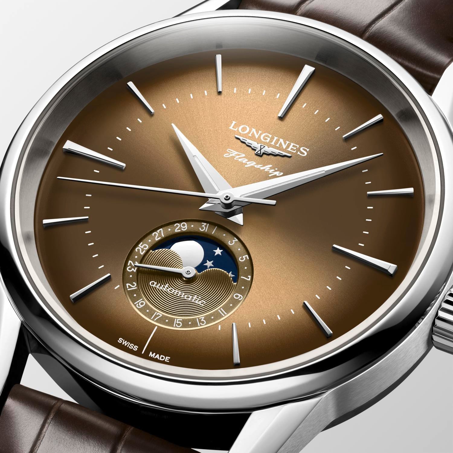 SS Flagship Heritage Bronze Moonphase strap