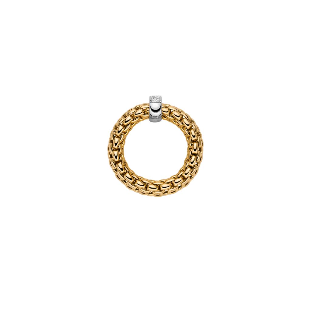 Vendome 18ct Yellow and White gold Diamond Set Ring